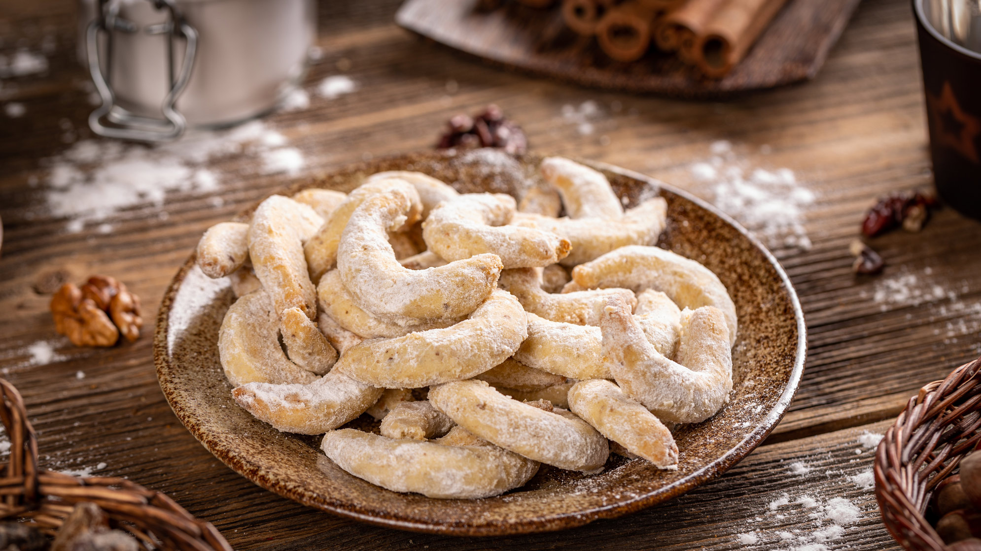 Rezept Idee Vanillekipferln für Weihnachten vom Berg Genuss Hotel Neustift im Stubaital in Tirol
