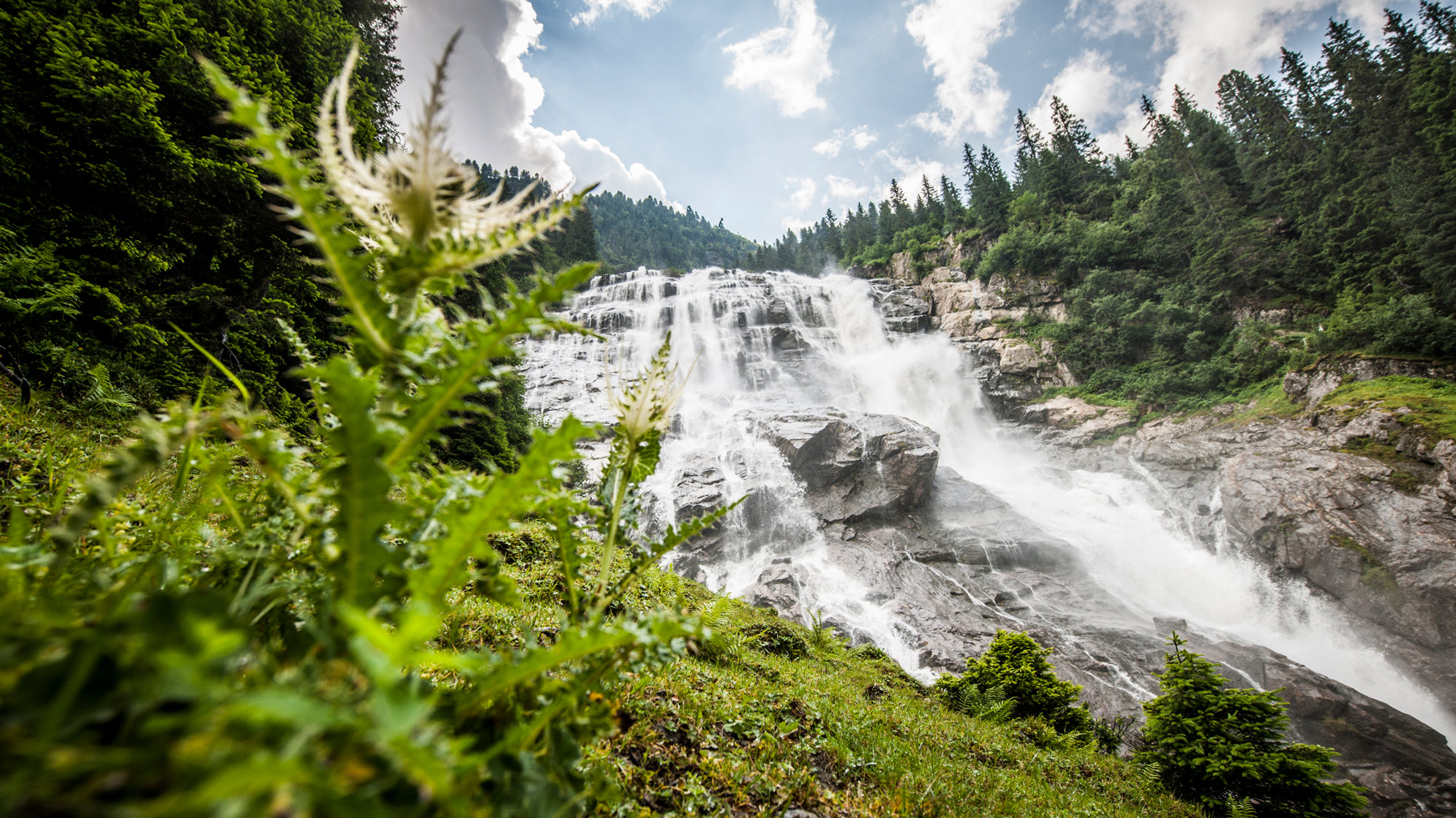 Grawa Wasserfall am Wilde Wasser Weg - Wandertipp vom Wanderhotel + Berg Genuss Hotel Augarten in Neustift